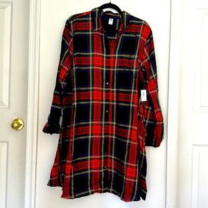 NWT Old Navy A-line plaid dress. Size XL